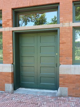 Reconditioned baggage room door